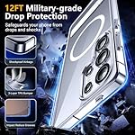 SPIDERCASE for Samsung Galaxy S25 Ultra Case, Magnetic with [3 Stand Ways][ Military Grade Drop Protection] with Invisible Stand Shockproof Slim Case for Galaxy S25 Ultra 5G 6.9'',Clear - Image 3