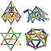 Morkka 136 Pezzi Puzzle Blocchi magnetici Giocattoli,STEM Costruzione di Magnete Kit di Costruzione Giocattoli educativi per Bambini Che Giocano Gioco impilabile con Mattoni e Bastoncini magnetici