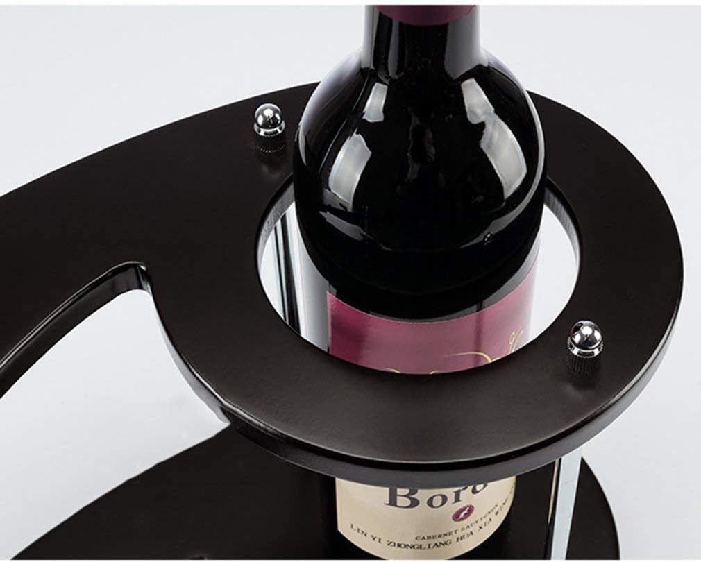 Countertop Wine Rack Wood Free-Standing Wine Bottle Holder Goblet e Wine Cup Rack Ornaments (Size:50 * 19 * 20cm)