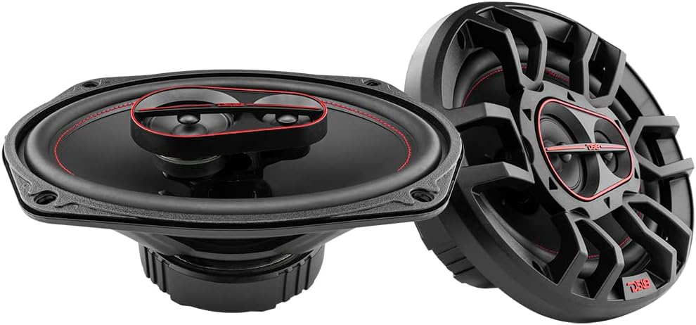 DS18 GEN-X6.9 6x9" 180 Watts 4-Way Coaxial Speakers with Mesh Grills 4-Ohms - Sold as a Pair of 2