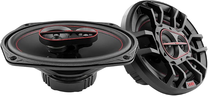DS18 G6.9Xi GEN-X 6x9 parlantes coaxiales de 3 vías 180 vatios 4 ohmios con tweeters de cúpula Mylar - Parrilla incluida - parlante de rango completo ideal para sistema de sonido estéreo de automóvil - Par