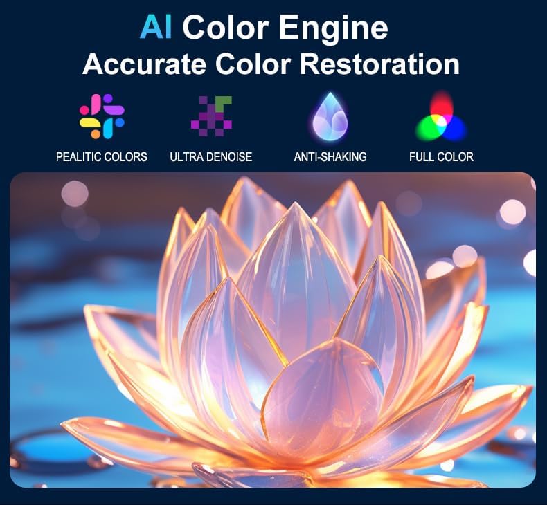 Image of 【4K HDR10, Highest Brightness 36000 Lumen, HDMI ARC】 TOPTRO Legend Pro Max Projector 4K Ultra HD, 3200 ANSI, Fully Sealed, AI Fully Automatic, YouTube Hotstar Prime Netflix 4GB128G TOPTRO Projector