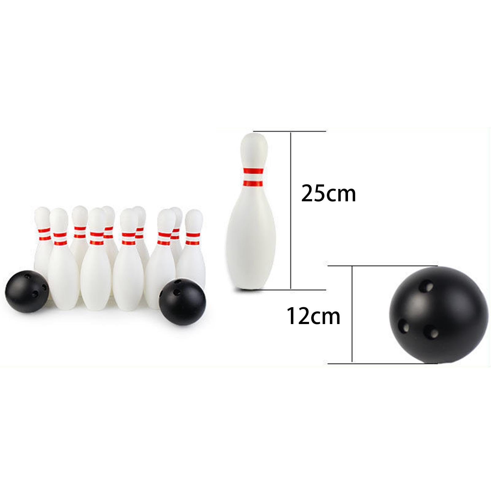 Juego de para Niños con 10 Y 2 Bolas, Juego Educativo para El Desarrollo Temprano, Ideal para Actividades Al Aire Libre en El Césped, 25cm