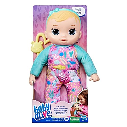 Baby Alive Bebê Fofinha - Boneca de corpo macio, 28 cm com cabelos loiros - F7791 - Hasbro