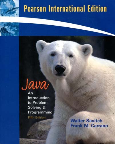 Java: An Introduction to Problem Solving & Programming: Walter J ...