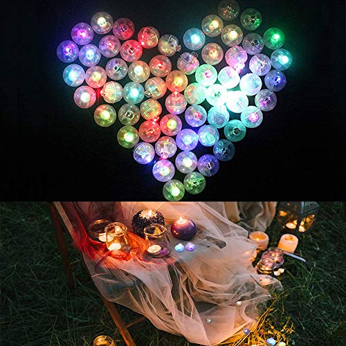 100 STKS Little Lamp LED Flash Ballon Lights, Lantaarns Licht Flash Ball Lamp, Lange Standby Tijd voor Lantaarn Licht… - Afbeelding 7