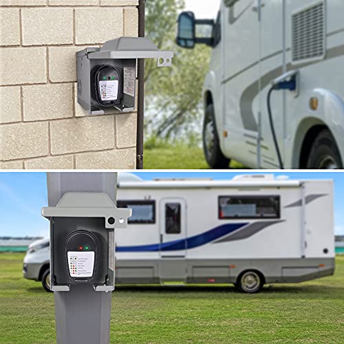 Mictuning 30 Amp 125 Volt Rv Circuit Analyzer, Rv Receptacle Power Tester Nema Tt-30P With Led Indicator Light, For Rv Camper, Travel Trailer, Motorhome, Caravan, Tourer #TOP4