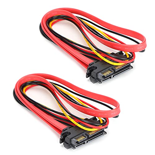 Cable de extensión SATA 7+15 pines AMONIDA de 50cm en pack de 10 unidades 2