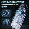 M-asturbateur Masculin Automatique 10 modes de vibration et 5 fonction d'aspiration Masturbateur Mains Libre Suceuse Jouet Sexuel pour Homme, Massager Relaxation Coupe, T-Shirt k3 #5