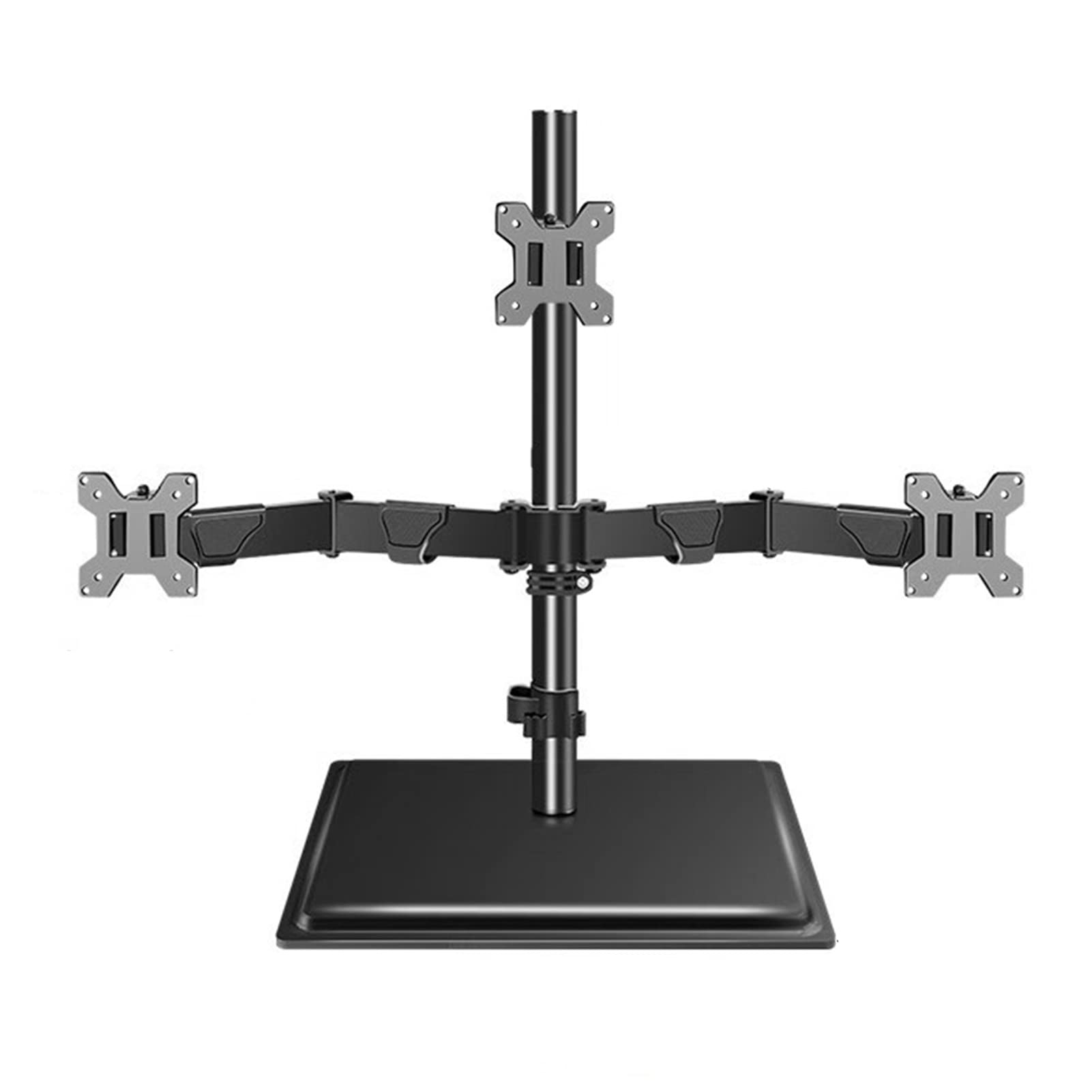 asdchZen Triple Monitor Stand,Fully Adjustable Three Monitor Desk Mount Fits 3 Screens Up To 40 Inch,75,100Mm Compatible