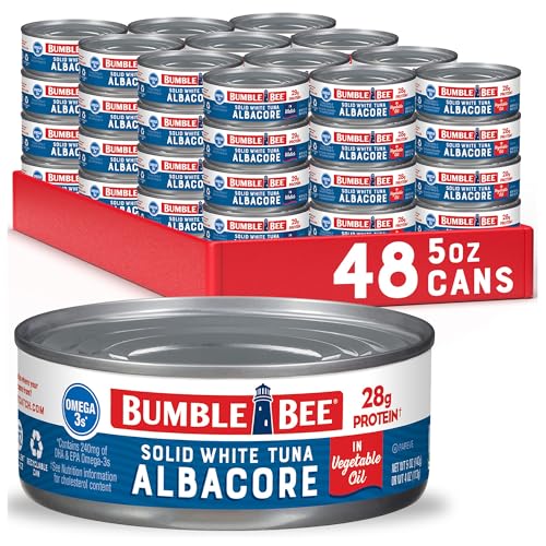 Bumble Bee Solid White Albacore Tuna in Oil, 5 oz (Pack of 48)