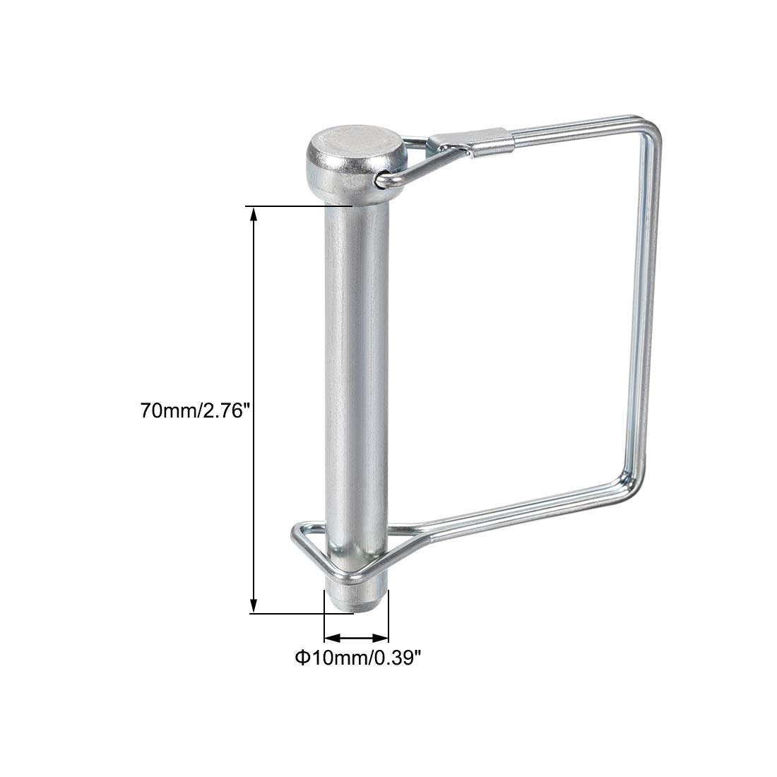 10 Perni Di Bloccaggio Albero Quadrati – Diametro 1/4″ Per Rimorchi Agricoli Fellers - 2
