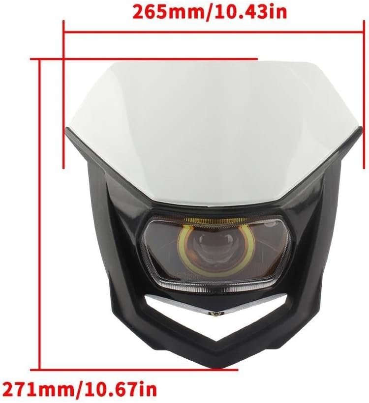 に適合する スズキ バイク用 LED ヘッドライト ユニバーサルヘッドライト 35W ダートバイク モトクロス ヘッドランプ