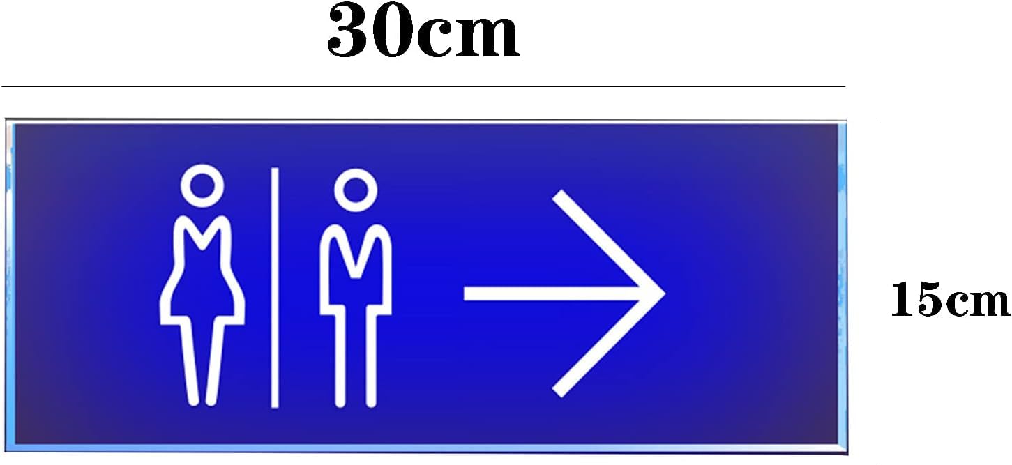 Segni bagno uomini donne, Cartelli for bagni maschili e femminili, cartello da parete for bagni, cartello luminoso a LED, cartello a LED con freccia for bagni, cartelli di conformità, cartello da pare