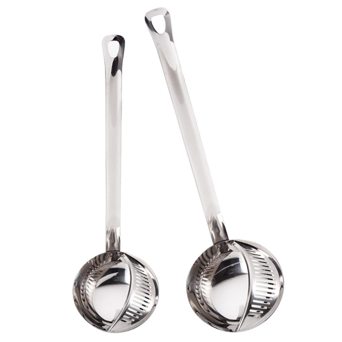 Cuchara espumadera de acero inoxidable y colador de aceite desmontable para cocina
