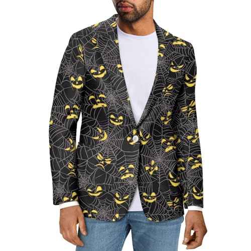 Mens Halloween Sport Jacket Regular Fit Men's Suit Jacket for Party Lightweight Mens Sport Coats with Two Pockets3