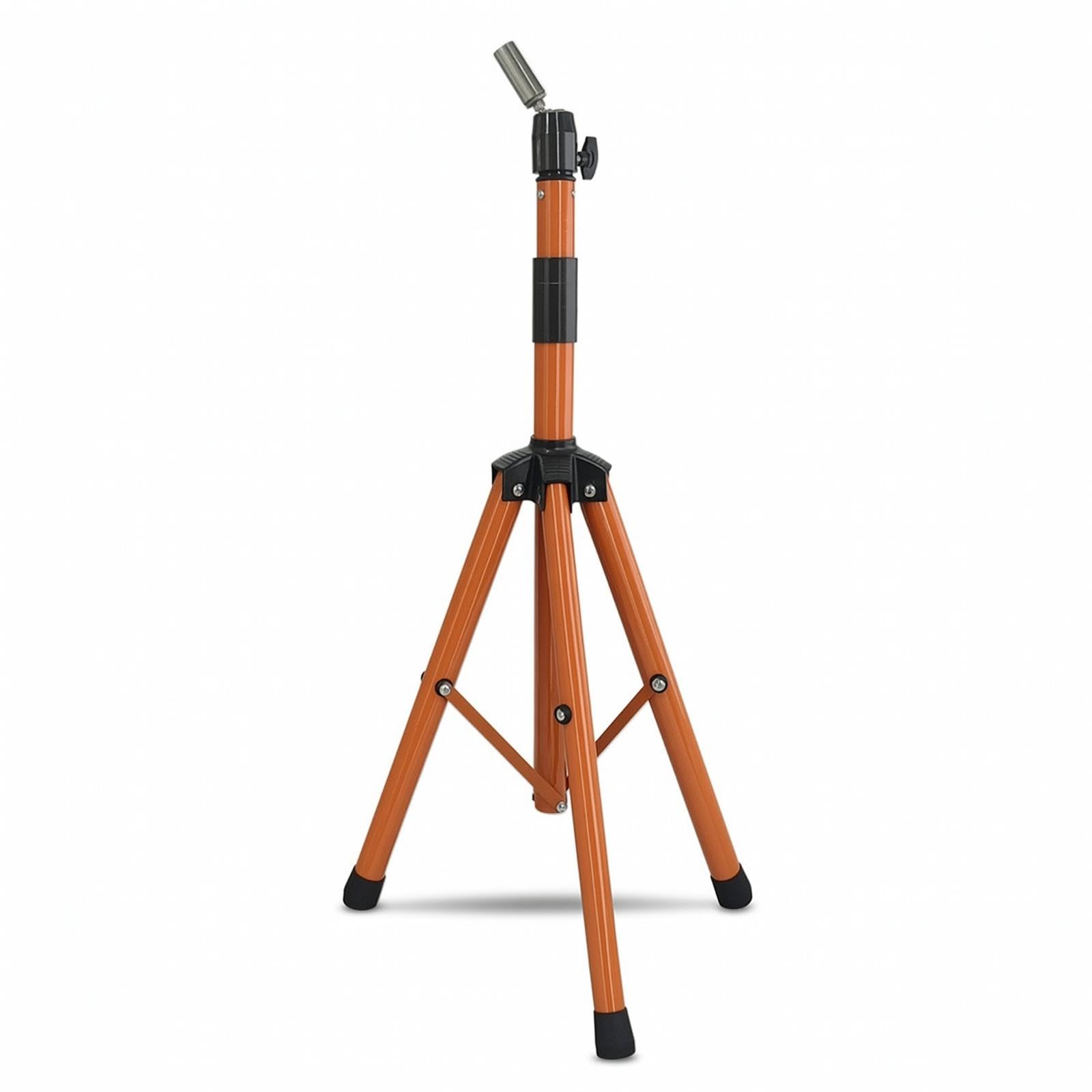 Hair Mannequin Head Stand Hairpiece Stand with Tripod Base Height Adjustable for Cosmetology Students, Hairdressers, Salon, Home Practice Orange-image-33
