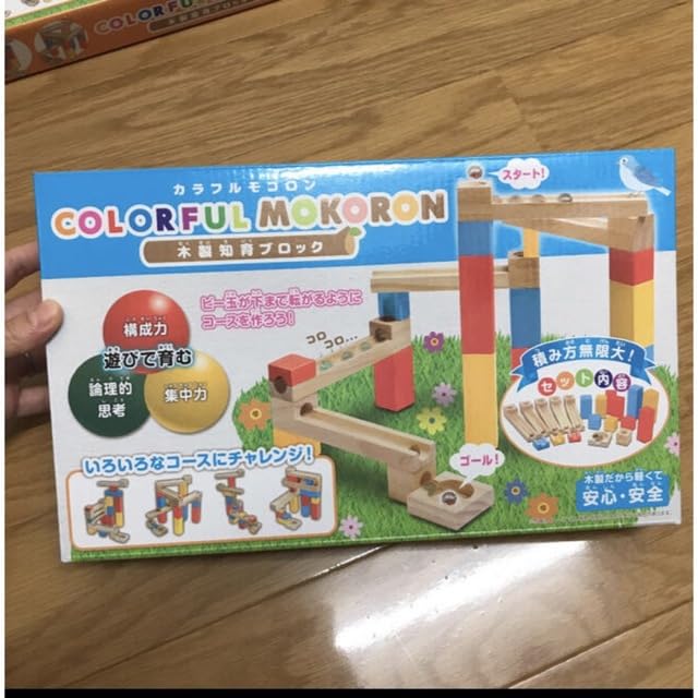 知育玩具 Moko Amazon.co.jp: 木製知育ブロック カラフルモコロン COLORFUL