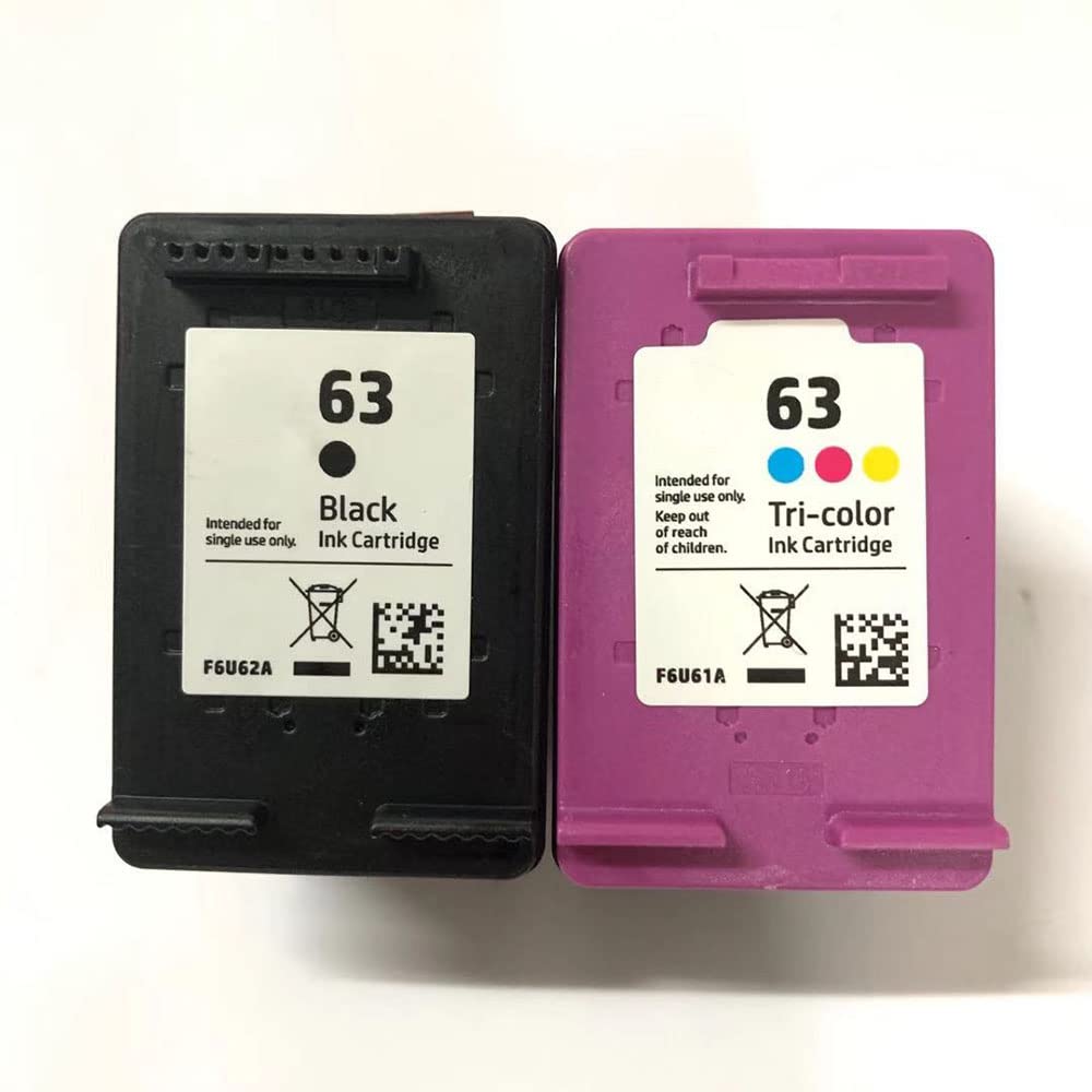 Amazon.co.jp: LEBOK HP 63用 | インクカートリッジ 2個 | ブラックと3