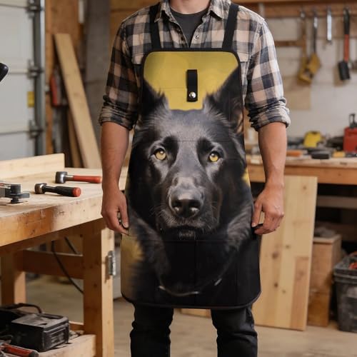 Delantal de Herramientas German Shepherd con 8 Bolsillos Negro miniatura 5