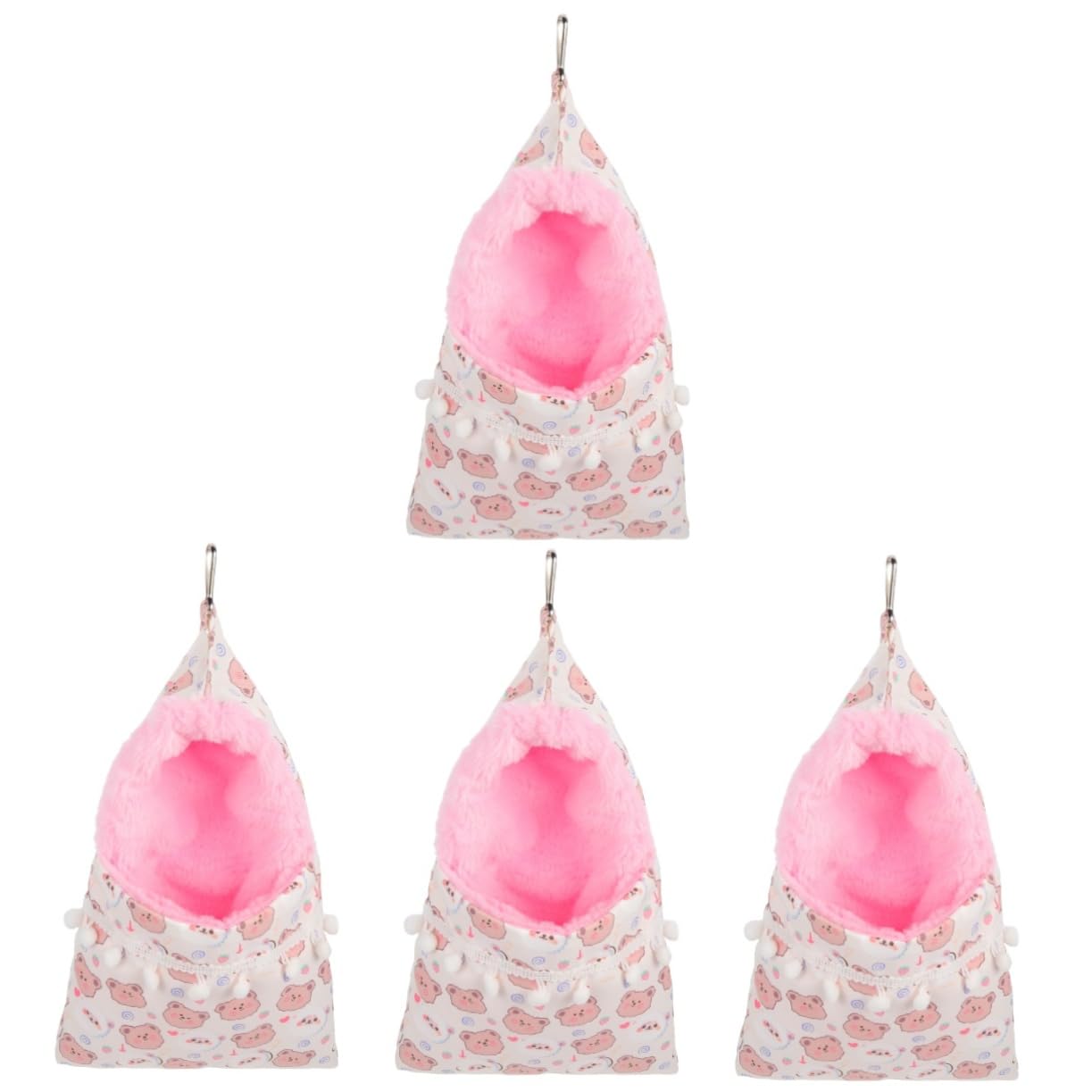 FOMIYES 4pcs Decorative Guinea Pig Bed Comfortable Hamster Bed Hanging Chinchilla Hammock for Small Pet Cage Use โ image 1