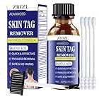 Fast-acting Skin Tag Remover kit for Body and Neck - Natural, Mild Salicylic Acid Formula, Use a brush applicator removes skin tags precisely and painlessly and quickly.Safe for Sensitive Skin.30ML