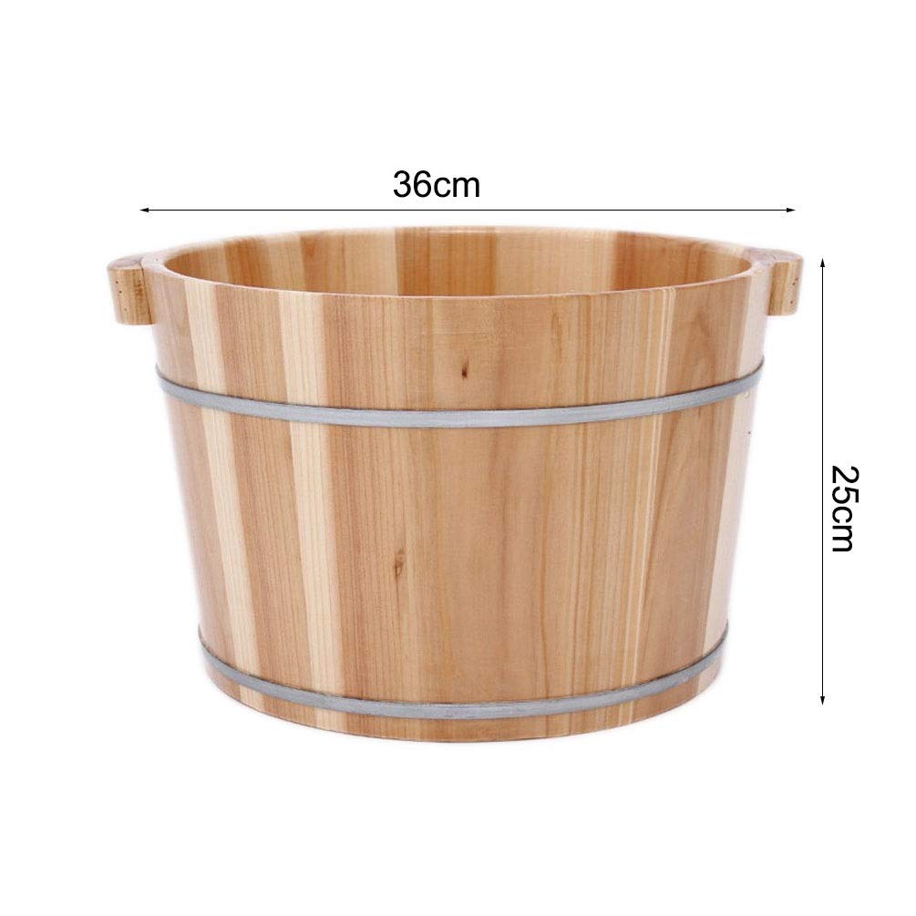 Secchio per pediluvio in legno per pediluvio, spa per adulti e pediluvio, sauna in legno, massaggio ai piedi per casa, grande vasca idromassaggio per piedi (dimensioni calde come sempre