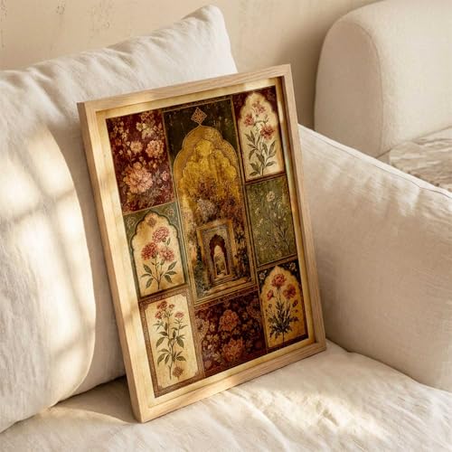 Image of kotart Indian Traditional Art Wall Painting Home Decoration With Frame For Living Room Bed Room Hotel Wall Decor Digital Reprint Engineered Wood (14X20 inch)