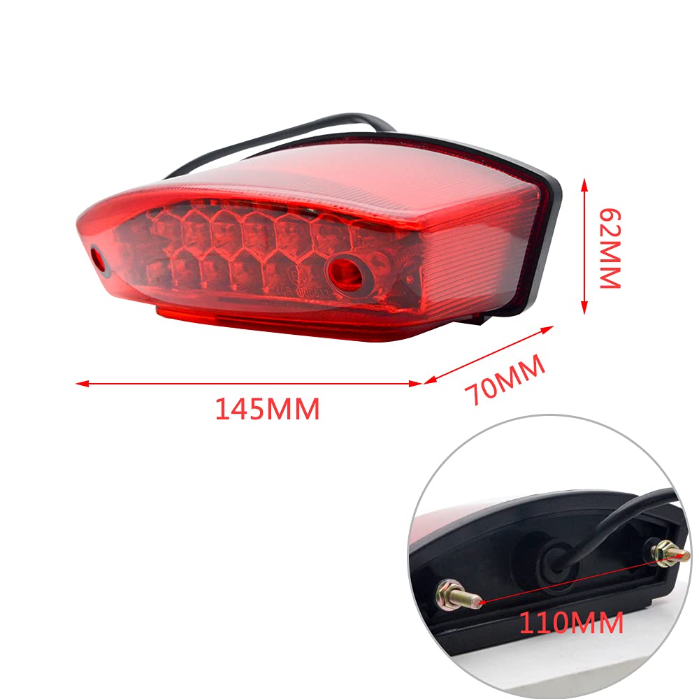 Luz Trasera Led Universal Para Motocicletas | Cuotas Sin Interés