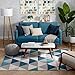 Well Woven Isometry Blue & Grey Modern Geometric Triangle Pattern Area Rug (5'3