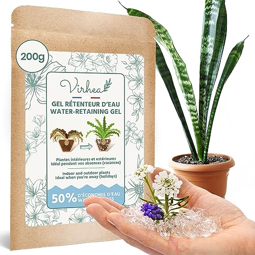 MILYTEC® Water Retaining Gel Granules 200g, Premium Water Storing Gel for Plants