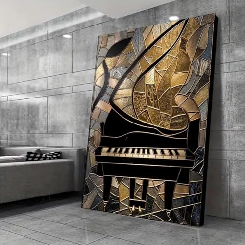 Peinture de piano à queue colorée pour sublimer votre décoration de salon