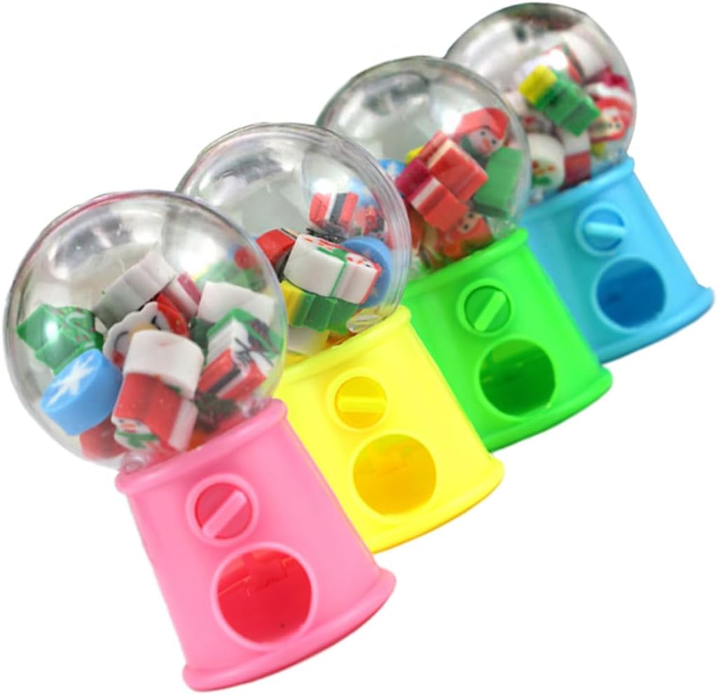 4pcs Christmas Themed Erasers Holiday Pencil Erasers Xmas Eraser Christmas Cartoon Eraser Christmas Decor Accessory Christmas Mini Eraser Novelty Cute Eraser Pencil Erasers