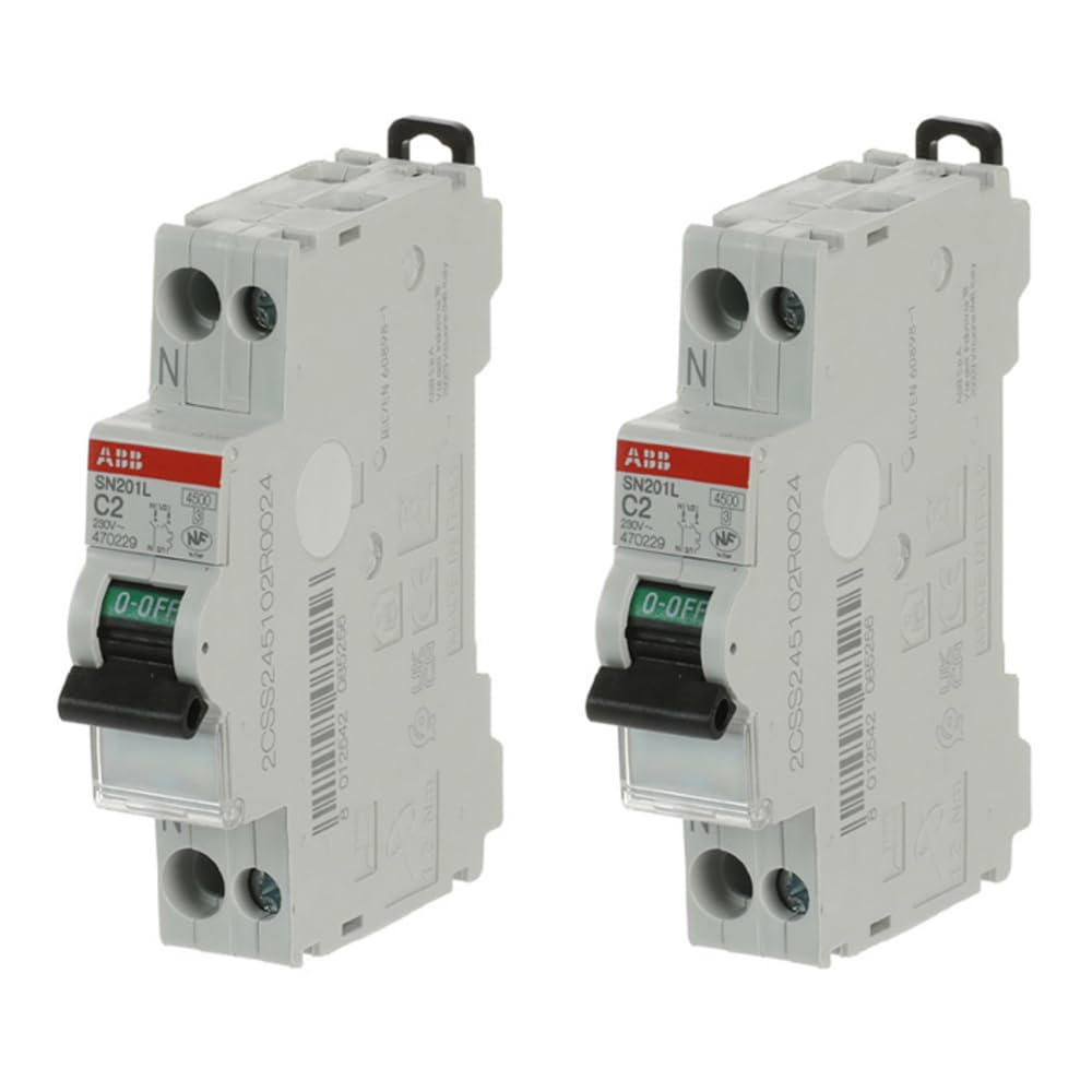 Disjoncteur ABB 2A courbe C protégez vos circuits de commande à vis