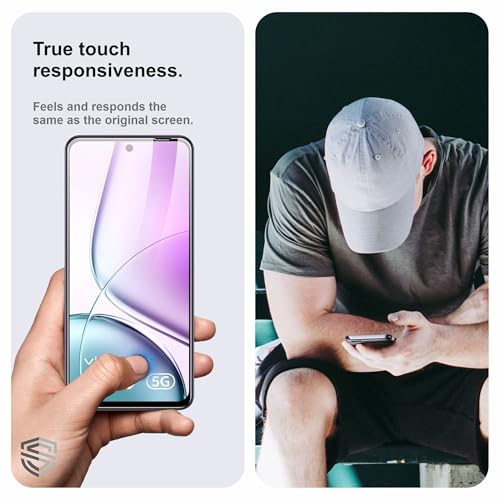 Image of Military-Grade Gorilla Tempered Glass For Vivo Y39 (6.68 Inch) With Installation Kit | Edge to Edge Coverage | Black