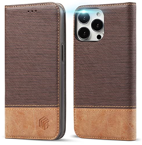 Wenbelle For Iphone 13 Pro Wallet Case, Blazers Series,Stand Feature,Premium Soft Pu Color Matching Leather Cover Flip Cases Compatible With Iphone 13 Pro (6.1 Inch) (Brown) #TOP13