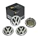 Mangocore 4 pieces for Volkswagen VW Wheel Center Hub 65mm Cap Cover Badge Emblem 3B7 601 171 VW GOLF JETTA MK5 PASSAT B6 CC GTI 3B7601171