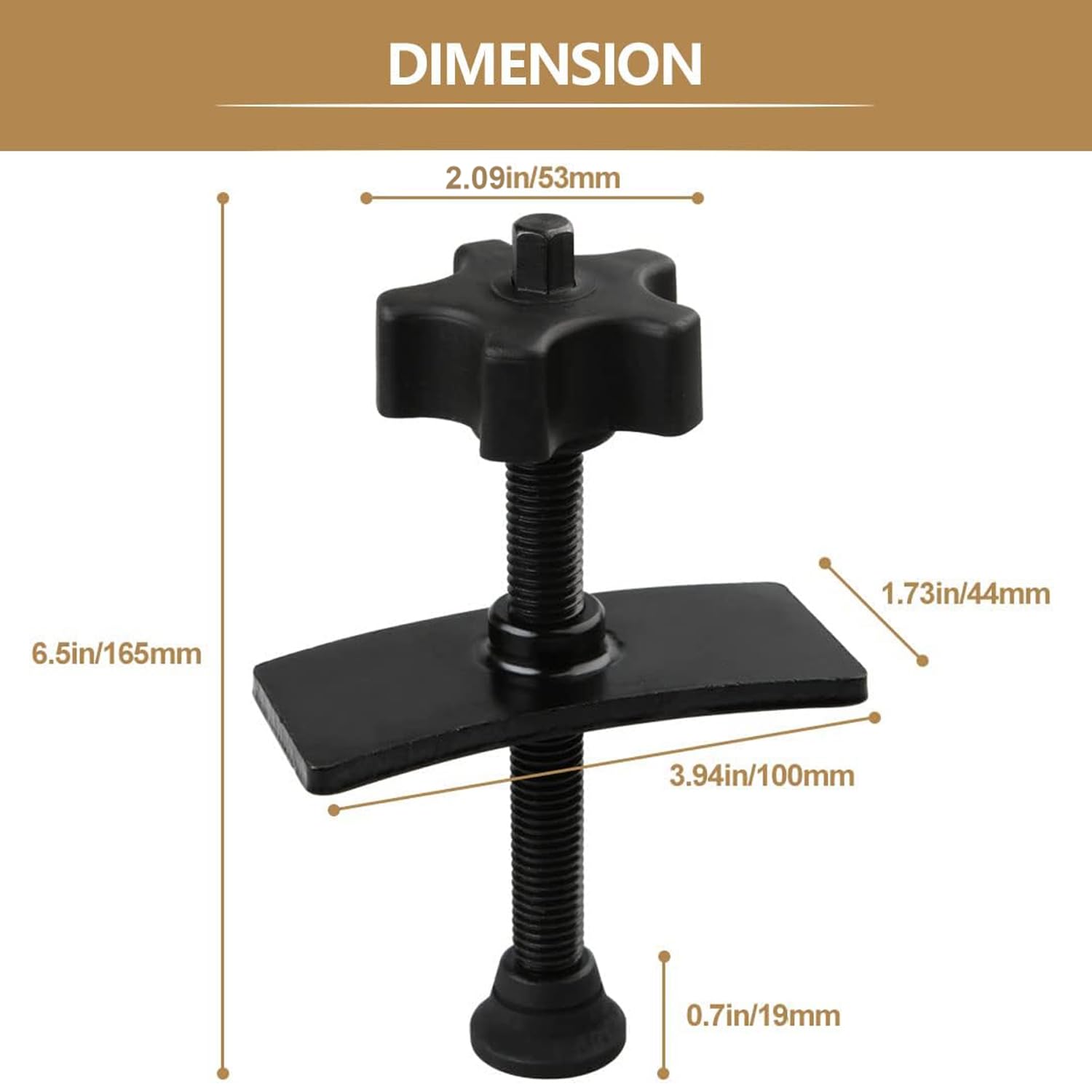 Greluma 1 Pezzo Divaricatore pastiglie freno,utensile per compressione di pinze freno a pistone impieghi gravosi,utensile separatore per pastiglie freno a disco per una compressione precisa e uniforme