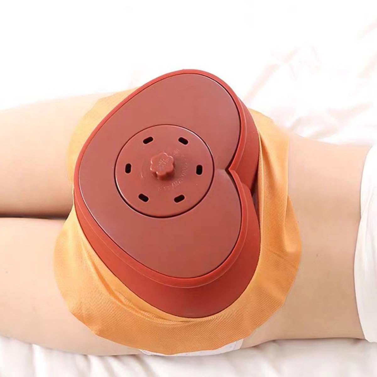 Mikikit Moxibustionsgerät Kunststoff Moxa Stick Halter mit Temperaturregler Befestigungsnadeln Tragbar für Schulter Nacken und Hüfttherapie