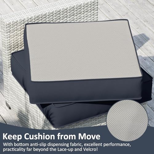 Pakunoda 9 Pack Patio Cushion Covers Outdoor Patio Cushions Covers Replacement Waterproof With Zipper For 5 Pcs Patio Furniture Set thumb #3