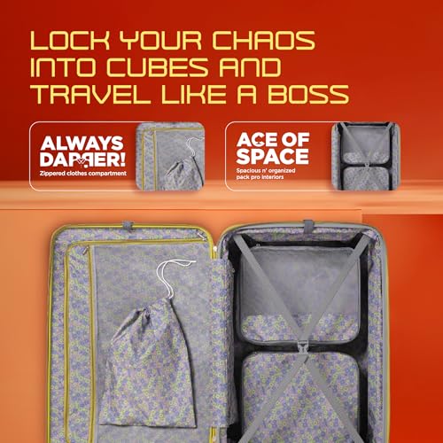 Image of American Tourister Purimax Suitcase with TSA Lock & 8 Wheels Hard Polycarbonate /Trolley Bag for Holiday /Travel Bag for Holiday /Travel Bag with Double Spinner Wheels for Unisex