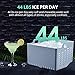 Nugget Ice Maker Countertop, FREE VILLAGE 44Lbs/24H Portable Ice Maker for Soft & Chewable Nugget Pellet Ice, Self-Cleaning & Quiet, Ice Machine with Ice Scoop and Basket for Home Office Bar Party