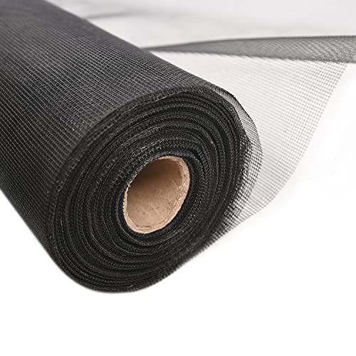 lesolar Fliegengitter Meterware 3000 x 120 cm schwarzes Fliegengitter...