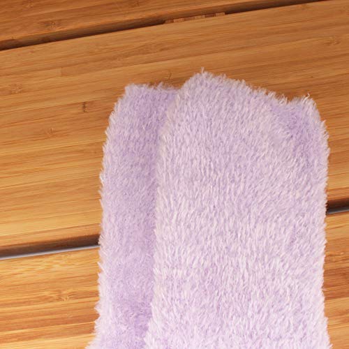 Image of BambooMN Women's Fuzzy Soft Colored Socks