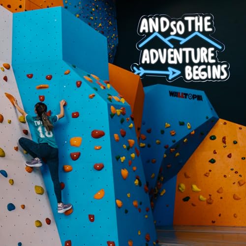 Image of and so the Adventure Begins Neon Signs for Wall Decor Neon Lights Led Signs Suitable for Bedroom Office Man Cave Bar Pub Christmas Party 5V Usb Power 10.8 * 16.1 Inch(White+Azure)