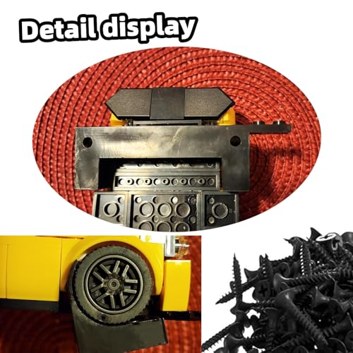 Image of Wall Mount for Brick Cars and Figure,Wall Mount for Any Lego Speed Champions Sets Wall Bracket for Lego Speed of Champions with a Base for The Pilot, 3pcs Black