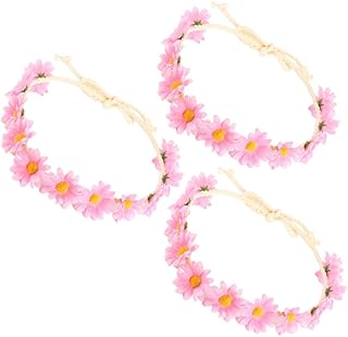 3 Pçs Tiara De Noiva Tiara Trançada Grinalda De Girassol Tiara De Noiva Tiara De Girassol Tiara De Flor Havaiana Tiara Floral Tiara Floral De Noiva Tiara Floral Flores