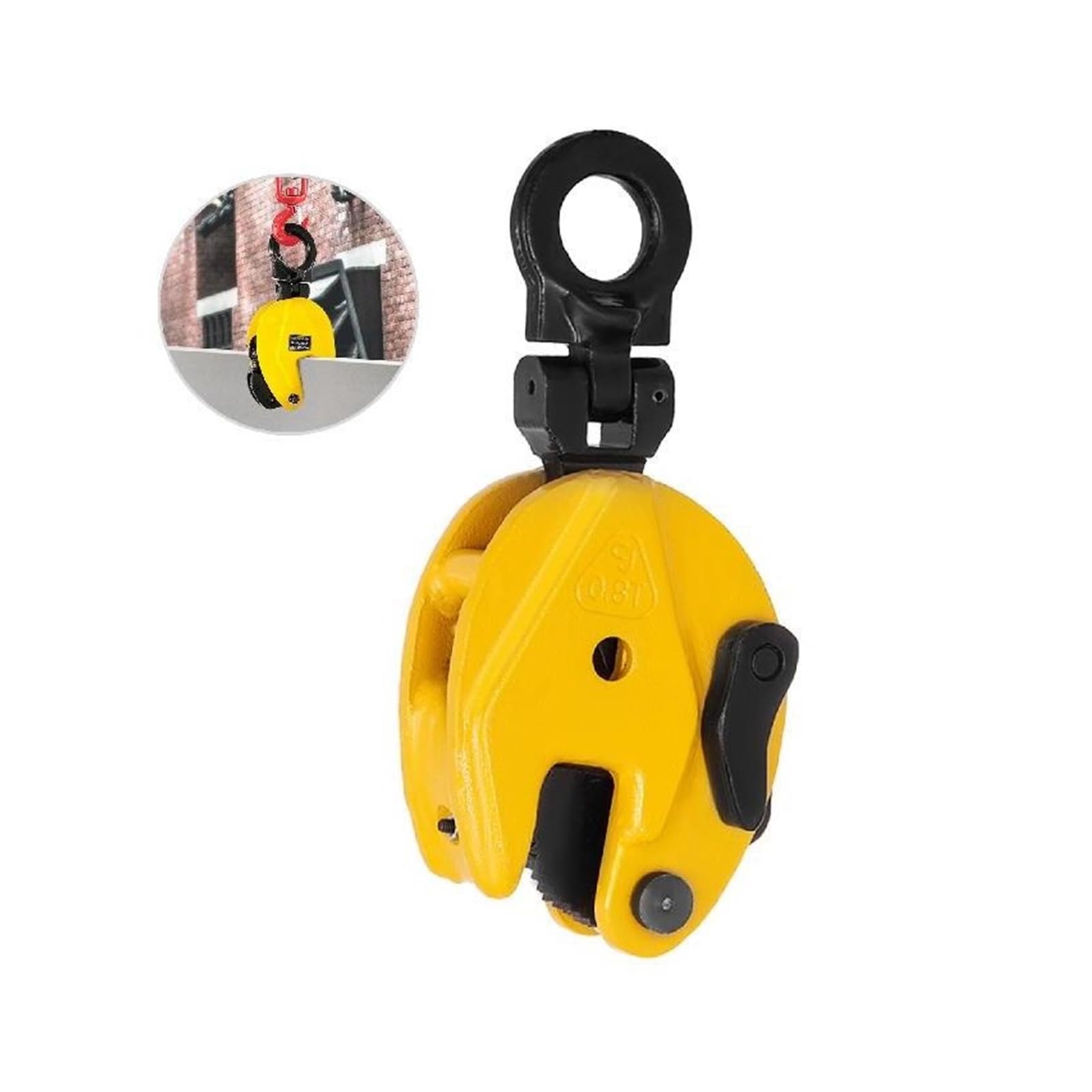 0,8T - 2T Vertikaler Plattenklemmbacken-Öffnungs-Stahlblechheber in Industriequalität for Stahlfabriken und Baustellen(1 Ton)