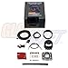 GlowShift Elite 10 Color 100 PSI Oil Pressure Gauge Kit - includes Electronic Sensor - Black Dial - Tinted Lens - Peak Recall Function - for Car & Truck - 2-1/16