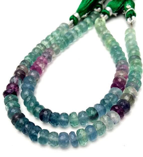 Fluorite perles pour création de bijoux de lithothérapie et ateliers créatifs